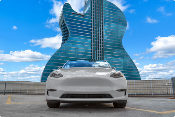 2021 TESLA MODEL Y PERFORMANCE (WHITE) - Image 2